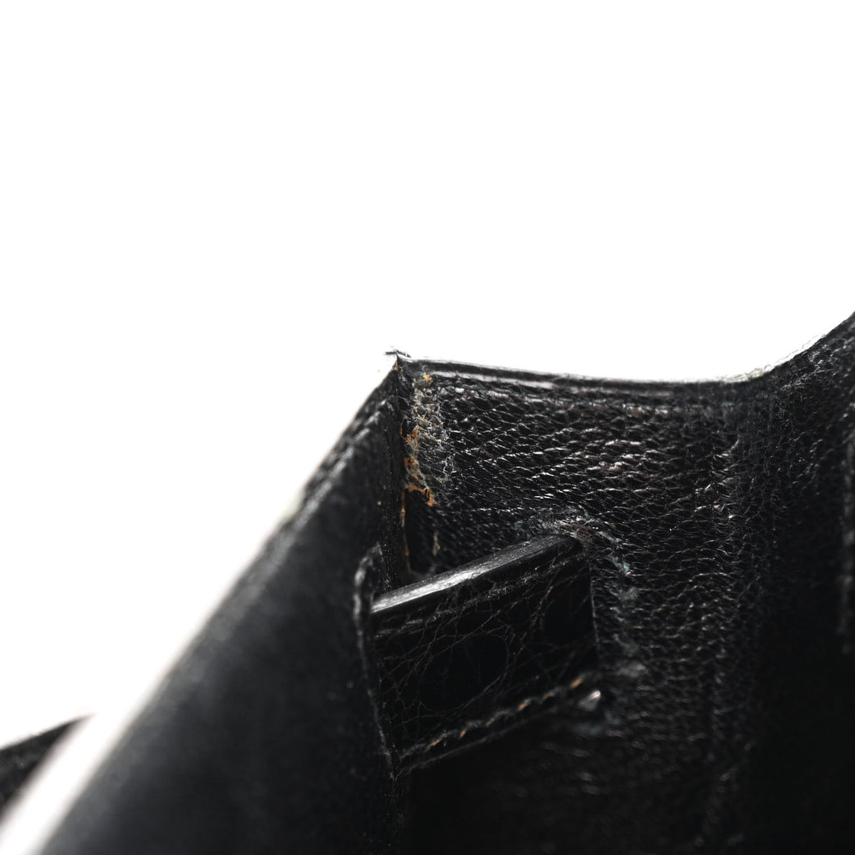 Shiny Alligator Kelly Sellier 28 Black
