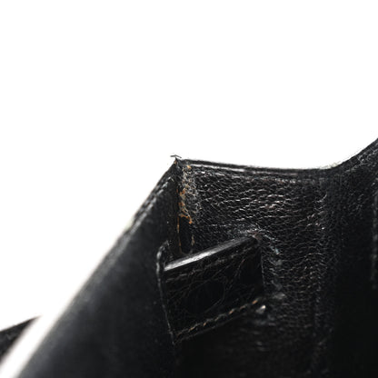 Hermes Shiny Alligator Kelly Sellier 28 Black 13 of 16