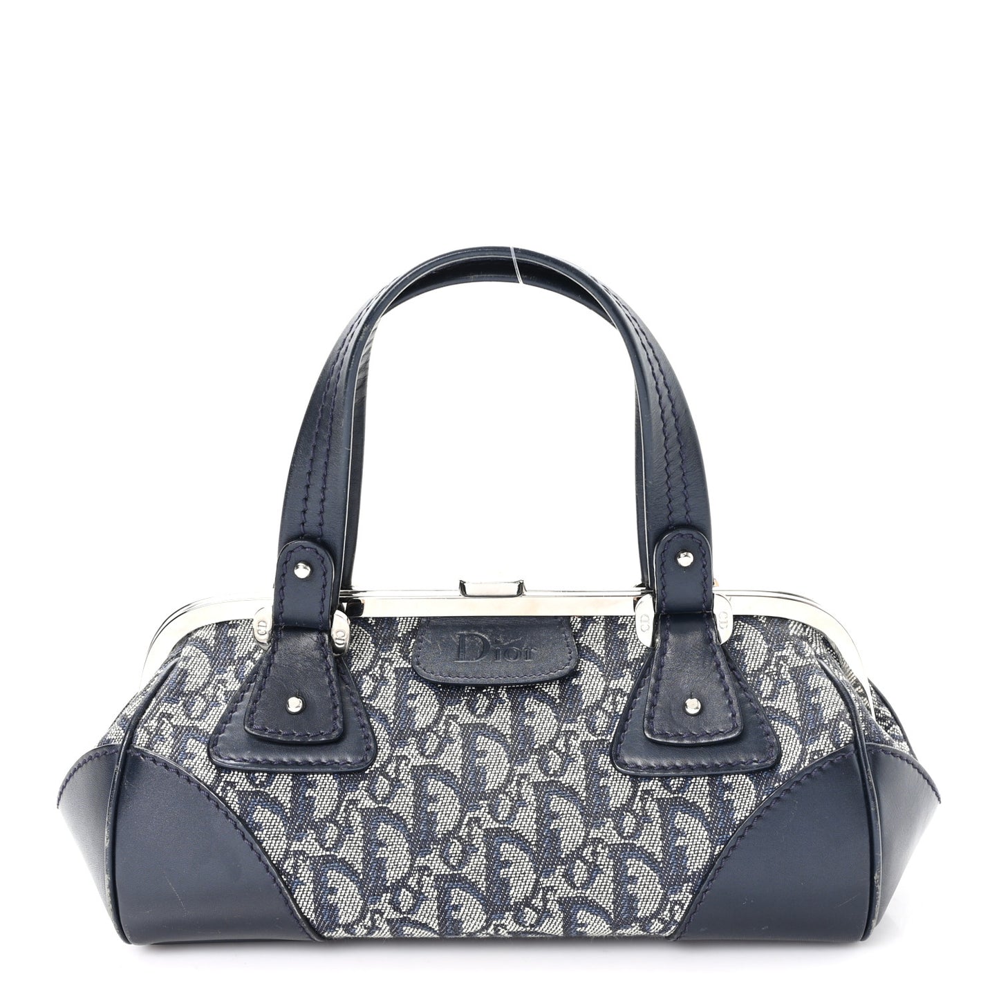 Monogram Frame Satchel Blue