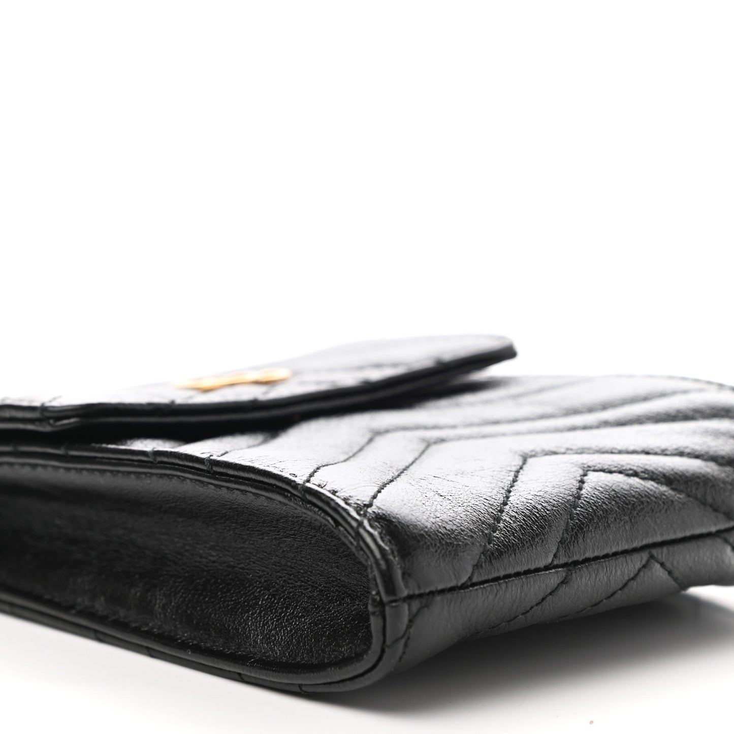 Calfskin Matelasse GG Marmont 2.0 Multi Belt Bag Pouch Black