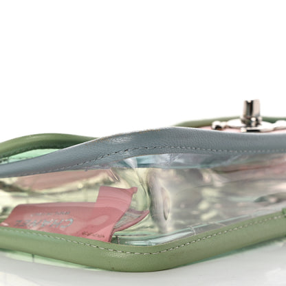 Chanel Lambskin PVC Quilted Mini Coco Splash Flap Blue Green 11 of 12