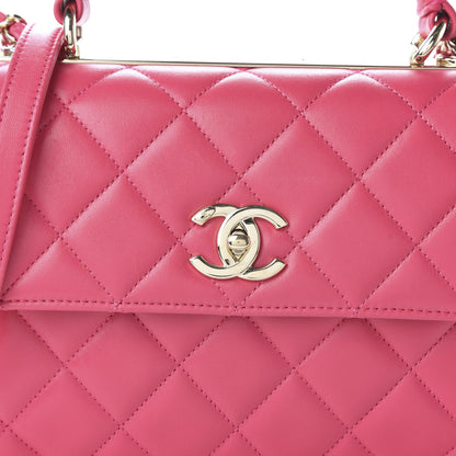 Chanel Lambskin Quilted Small Trendy CC Flap Dual Handle Bag Pink 10 of 12
