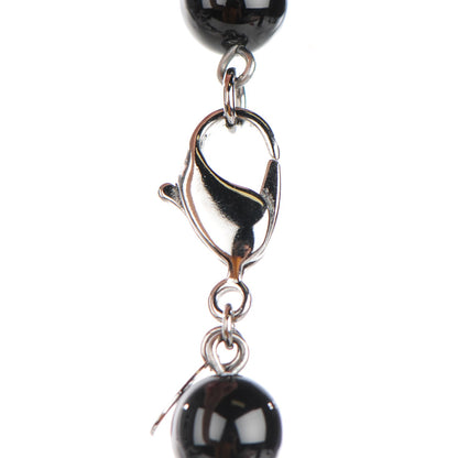 Chanel Ruthenium Beaded CC Long Necklace Black 4 of 6