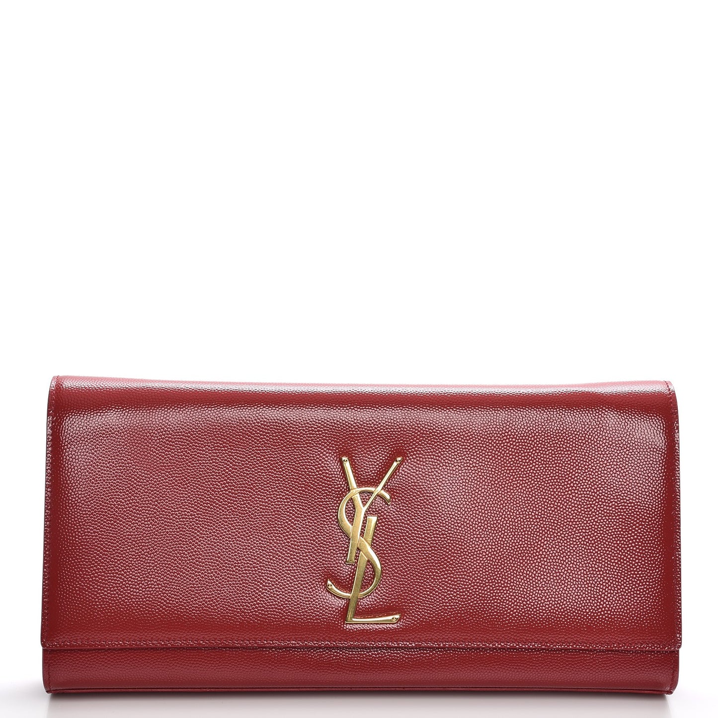 Patent Grain de Poudre Classic Monogram Clutch Red