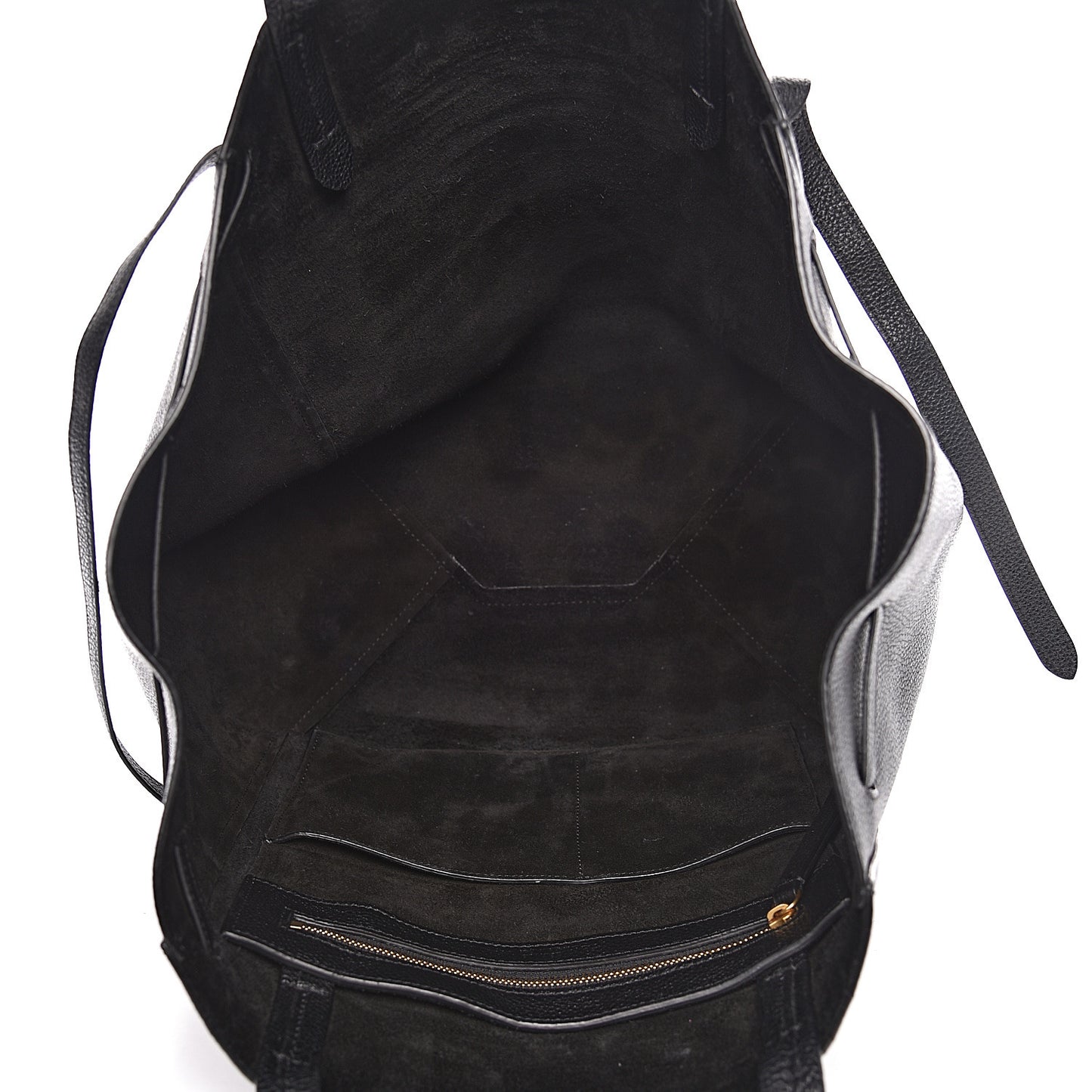 Soft Grained Calfskin Small Belt Cabas Phantom Black