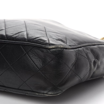Chanel Lambskin Quilted Shopping Tote Black 2 of 14