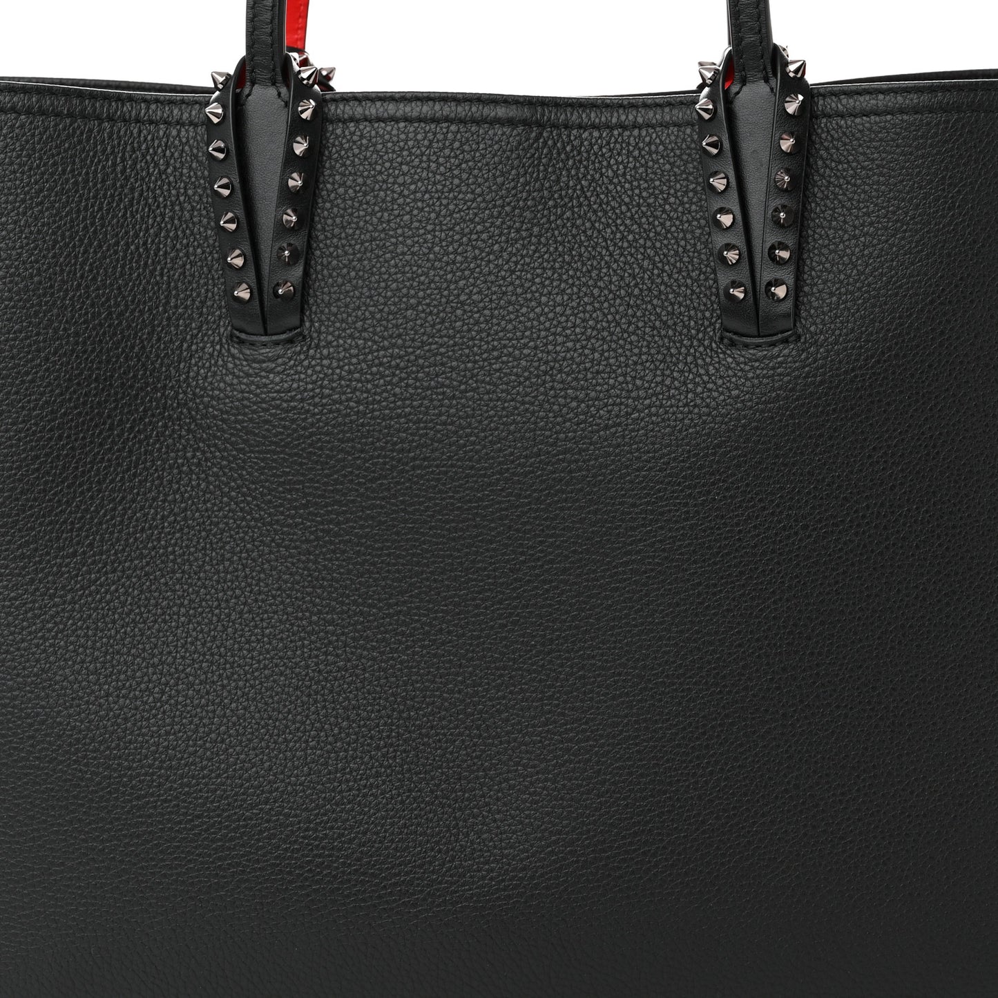 Calfskin Spikes East West Cabata Tote Black