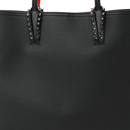 Christian Louboutin Calfskin Spikes East West Cabata Tote Black 9 of 11