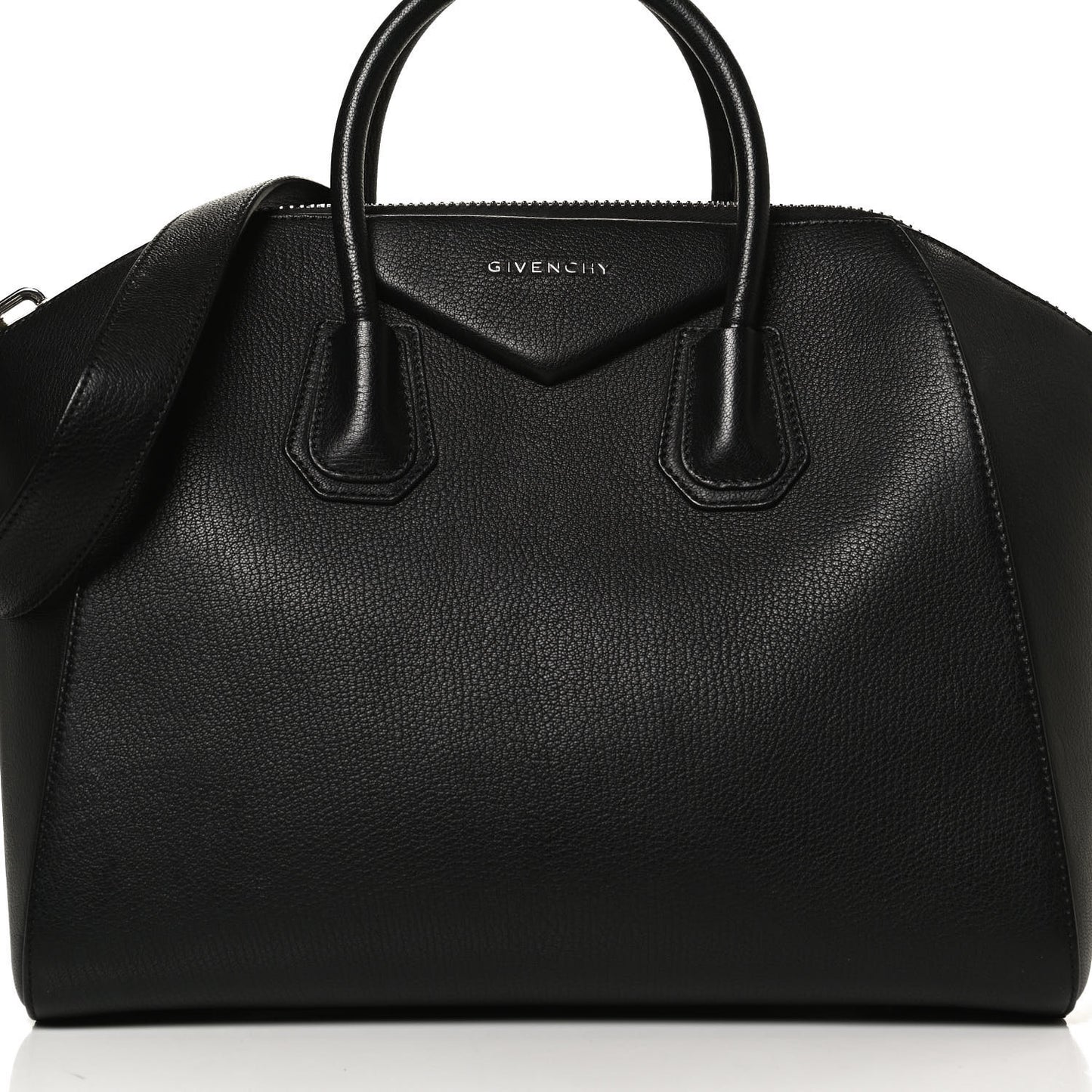 Sugar Goatskin Medium Antigona Black