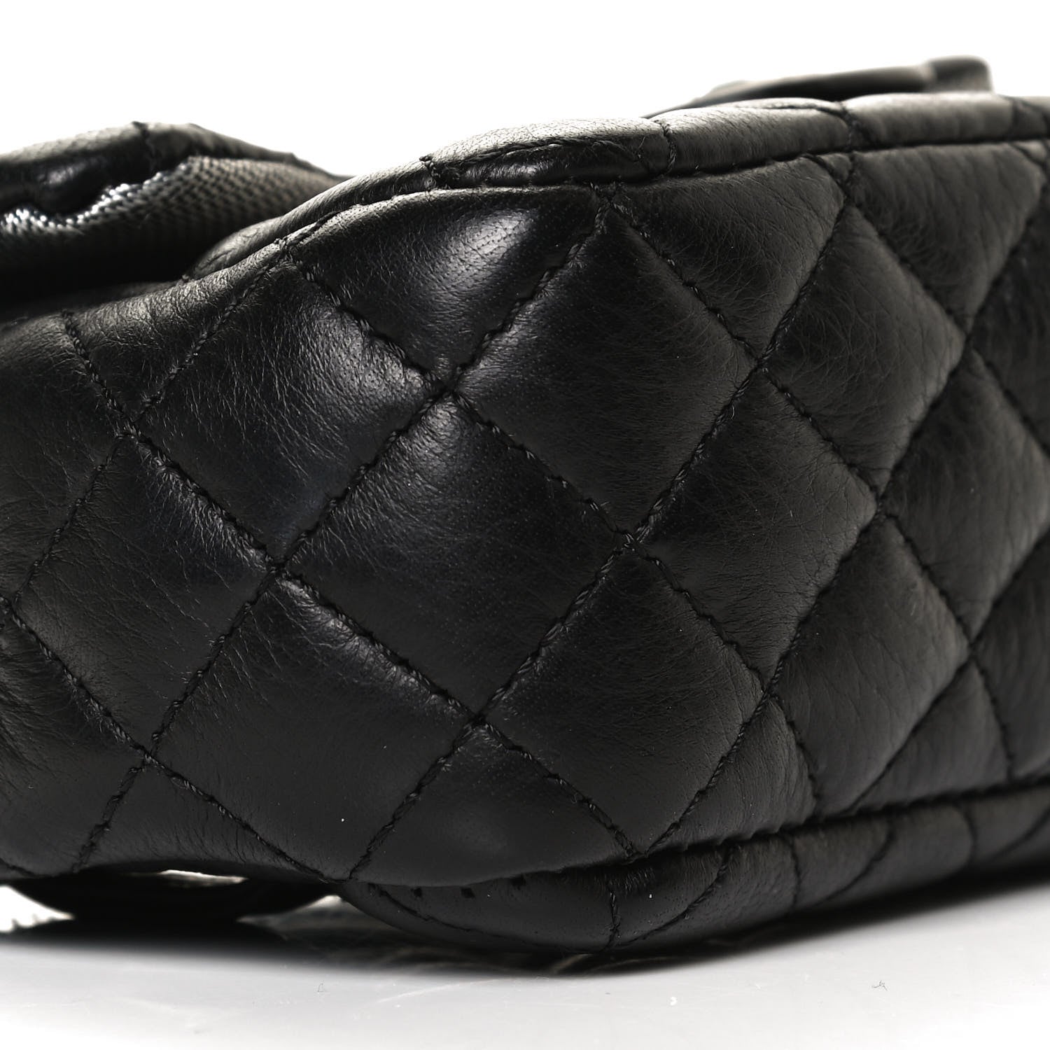 Chanel Calfskin Quilted CC Uniform Flap Belt Bag Black 8 of 11