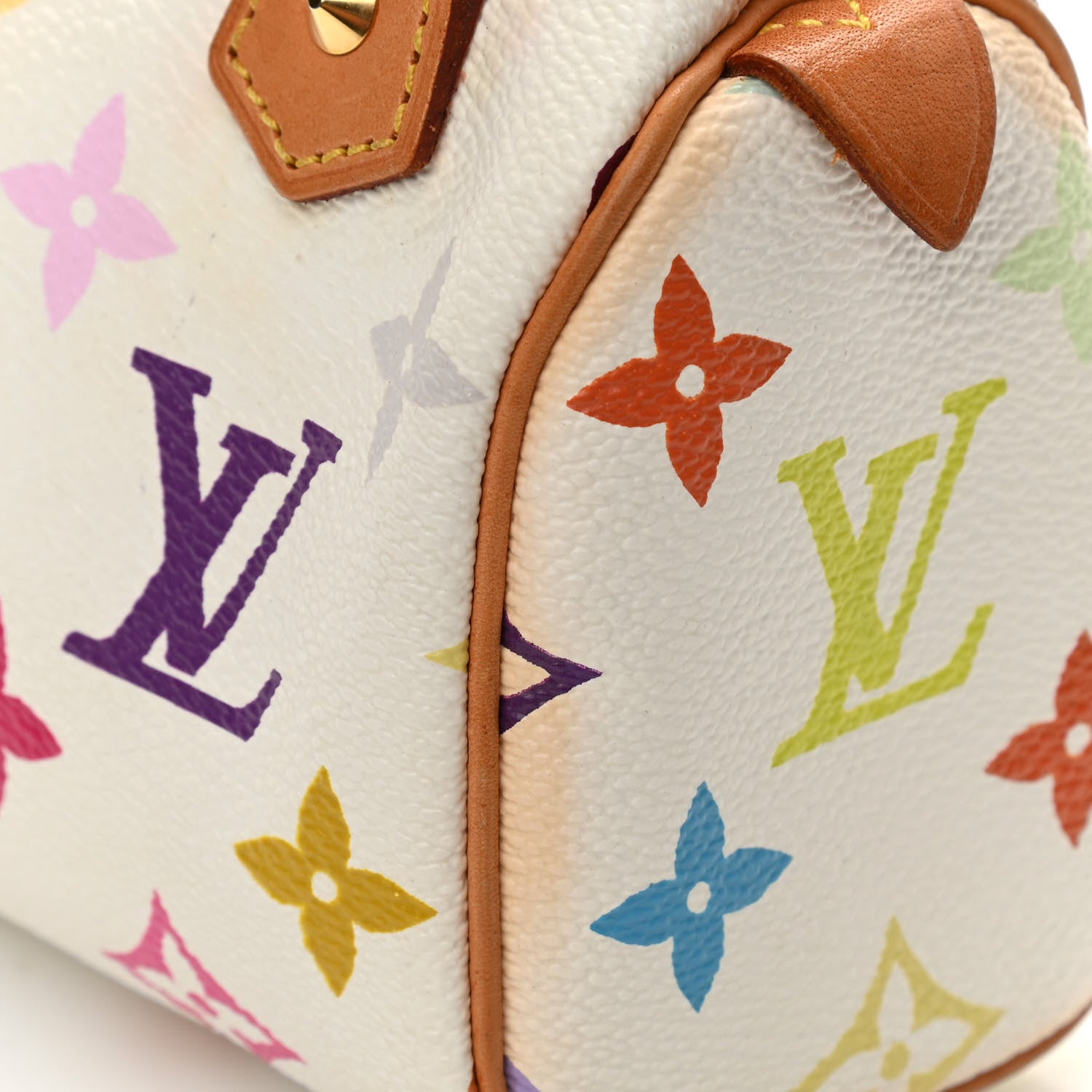 Louis Vuitton Monogram Multicolor Mini Sac HL Speedy White 8 of 8