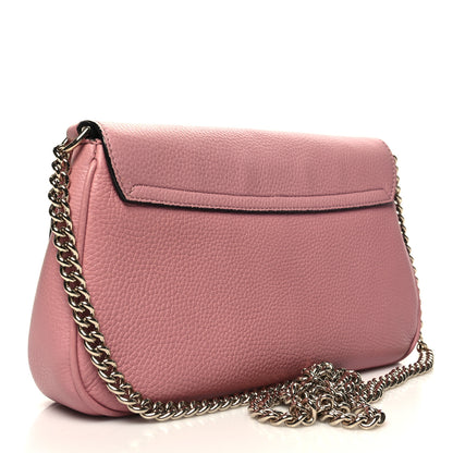 Gucci Pebbled Calfskin Medium Soho Flap Crossbody Pink 3 of 10