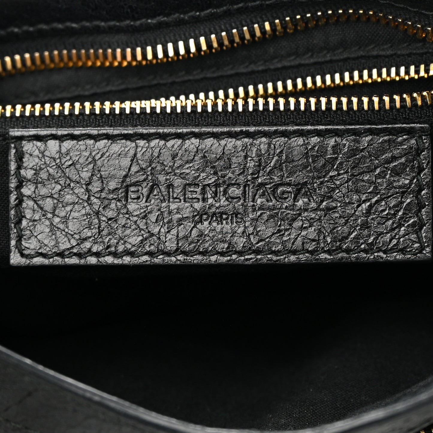 Agneau Classic Gold Hardware Mini City Black
