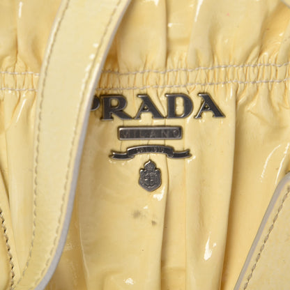 Prada Vernice Dressy Gaufre Shopping Satchel White 10 of 15