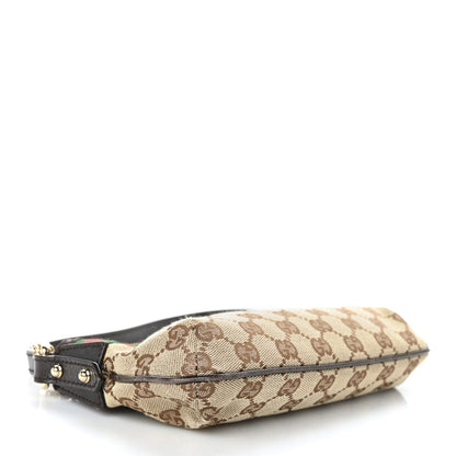 Gucci Monogram Web Pochette Dark Brown 4 of 9