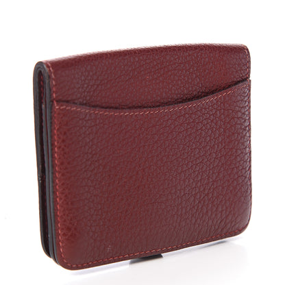 Hermes Togo Dogon Card Case Rouge H 2 of 5