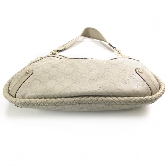 Gucci Guccissima Britt Shoulder Bag Ivory 4 of 13
