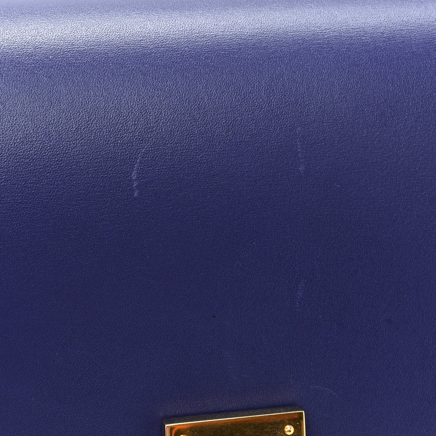 Box Calfskin Medium Classic Box Flap Bag Indigo