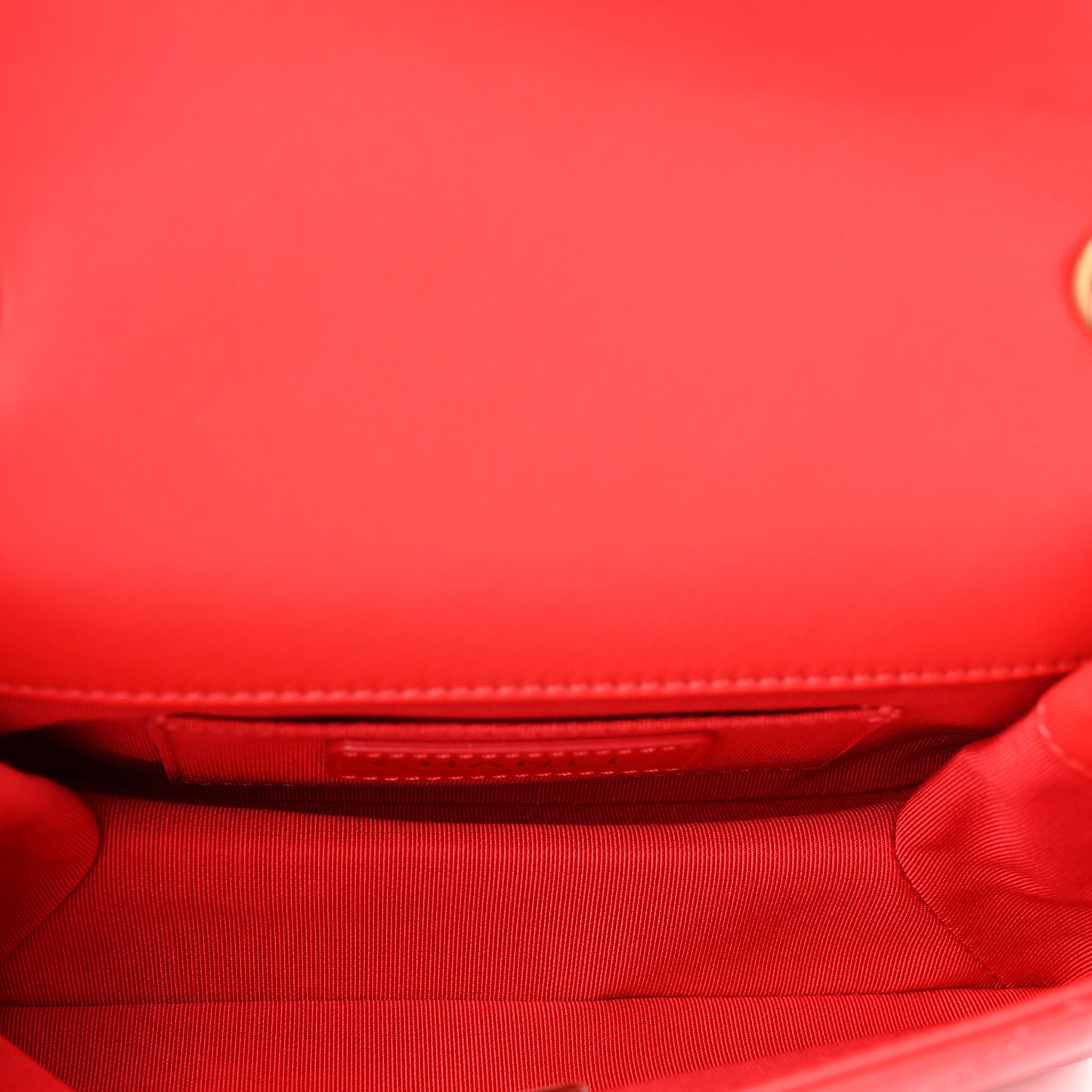 Calfskin Quilted Mini Flap Bag Red
