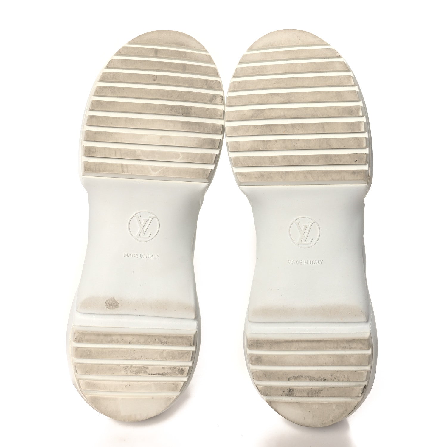 Louis Vuitton Calfskin Technical Nylon LV Archlight Sneakers 40 White Blue Gris 6 of 10