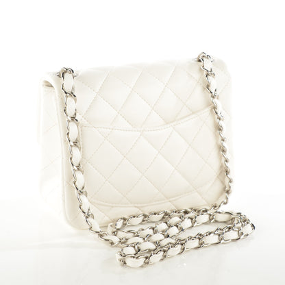 Chanel Lambskin Quilted Mini Square Flap White 3 of 8