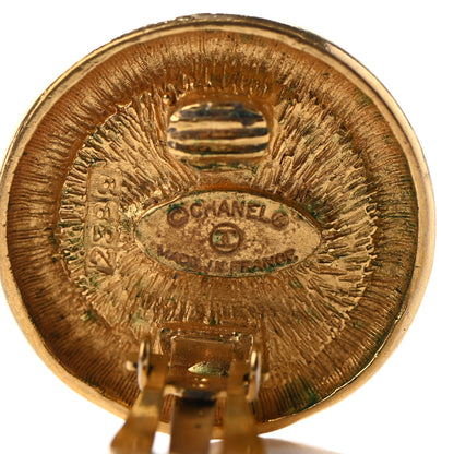 Chanel Round CC Clip On Earrings Gold 4 of 5