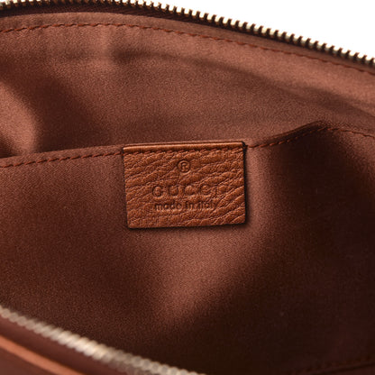 Gucci Metallic Pebbled Calfskin Tassel Clutch Burnt Orange 6 of 9