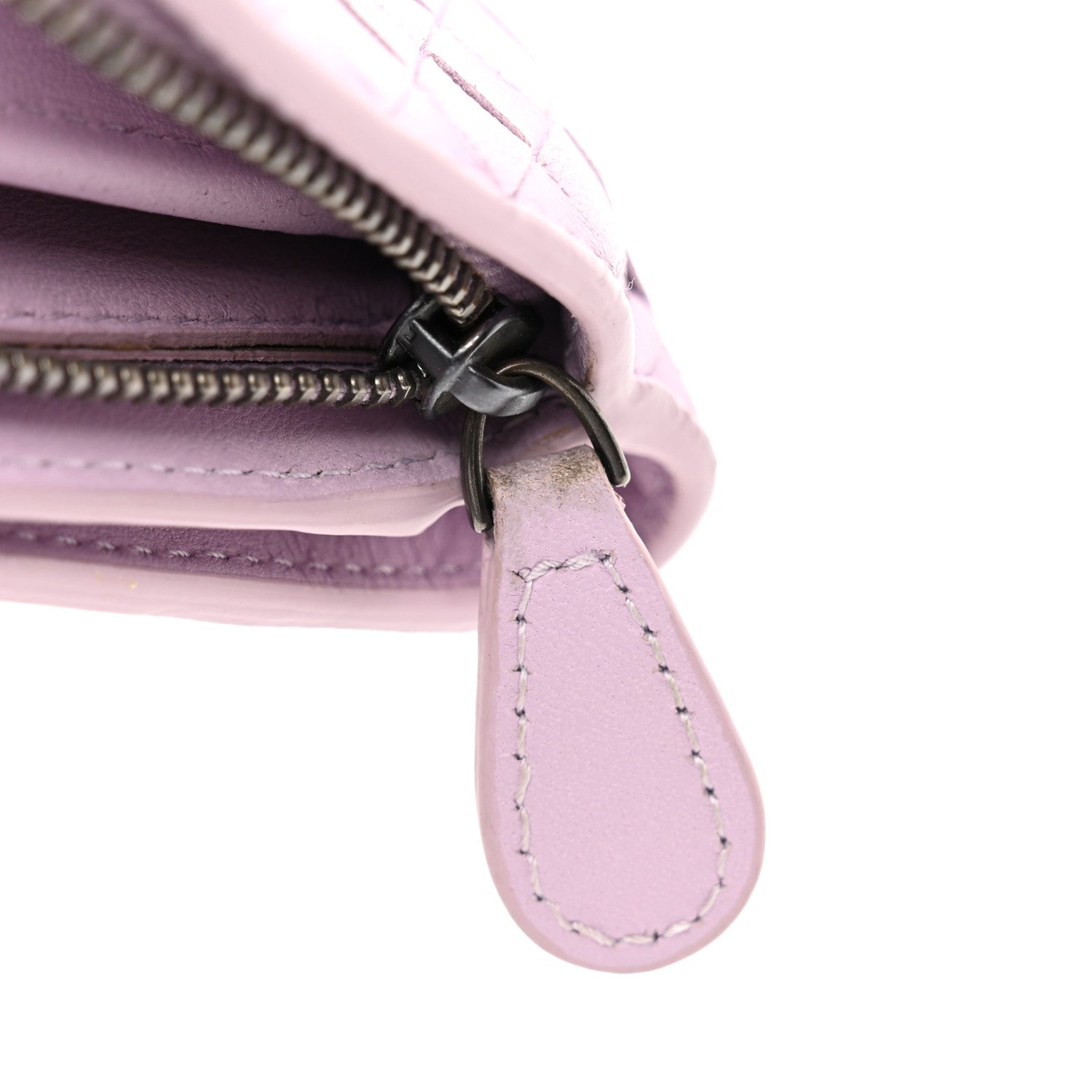 Bottega Veneta Nappa Intrecciato Continental Snap Wallet Lilac 8 of 8