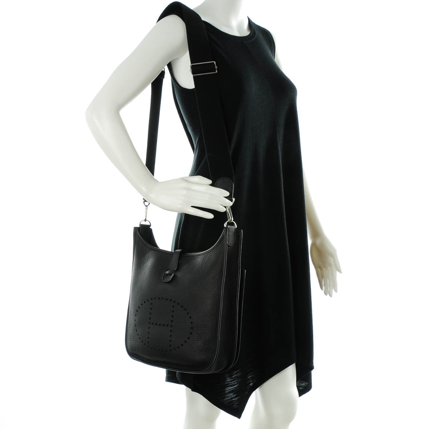 Hermes Taurillon Clemence Evelyne III PM Black 2 of 7