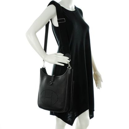 Hermes Taurillon Clemence Evelyne III PM Black 2 of 7