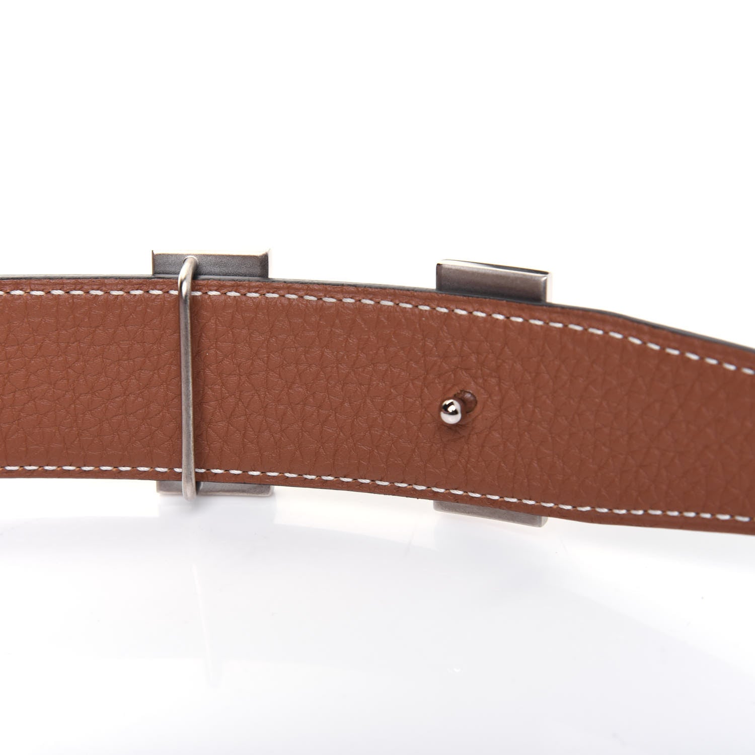 Hermes Box Togo 32mm H Belt 85 Black Gold 6 of 8