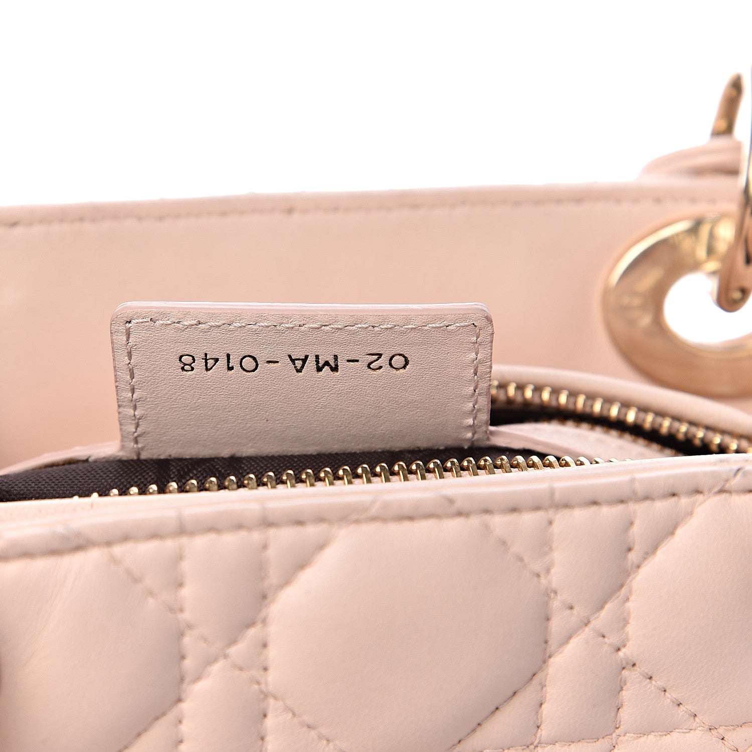 Christian Dior Lambskin Cannage Medium Lady Dior Light Pink 6 of 10