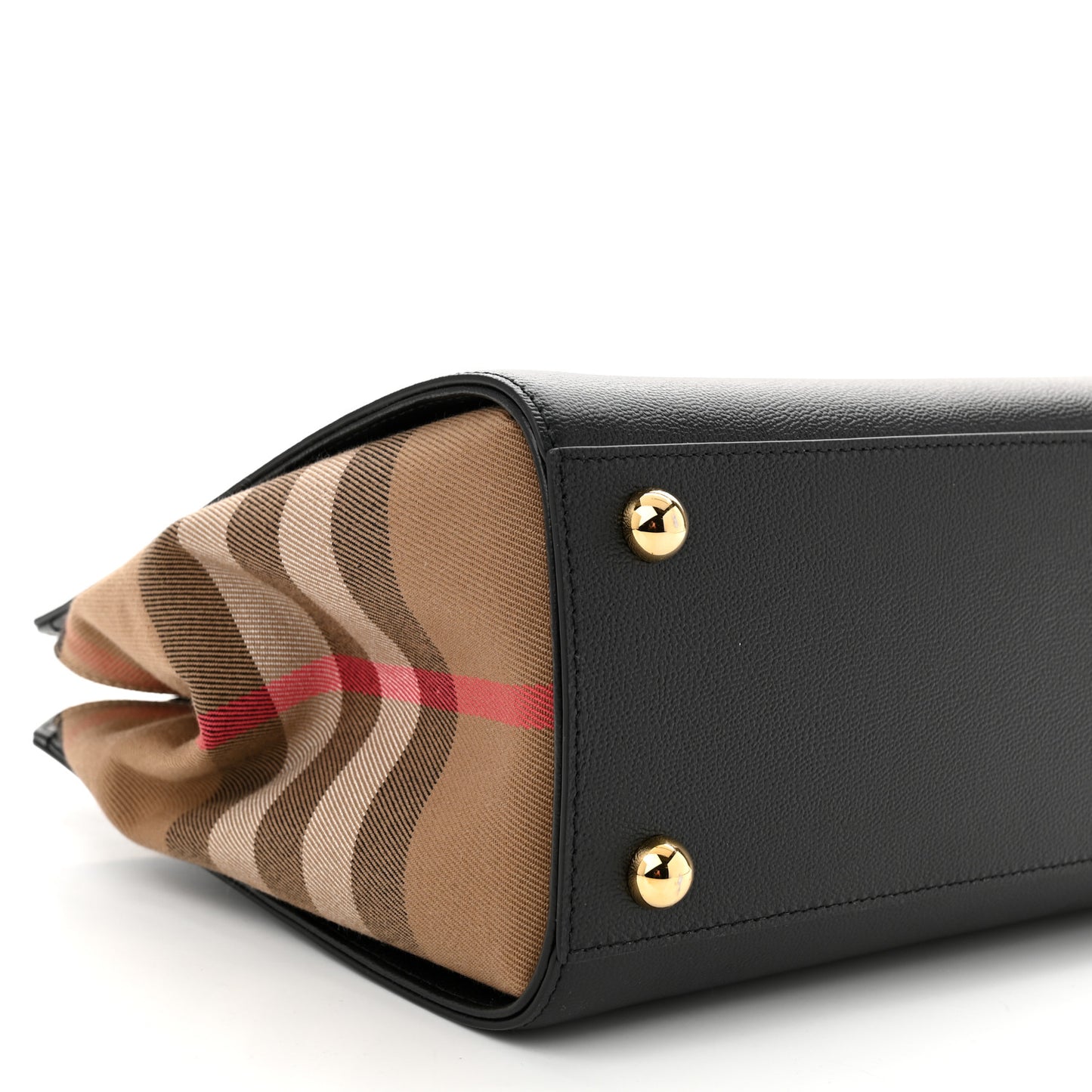 Calfskin Mega Check Small Banwell Tote Black