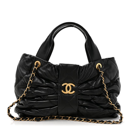 Chanel Lambskin Quilted Bow Bag Black 1 of 10