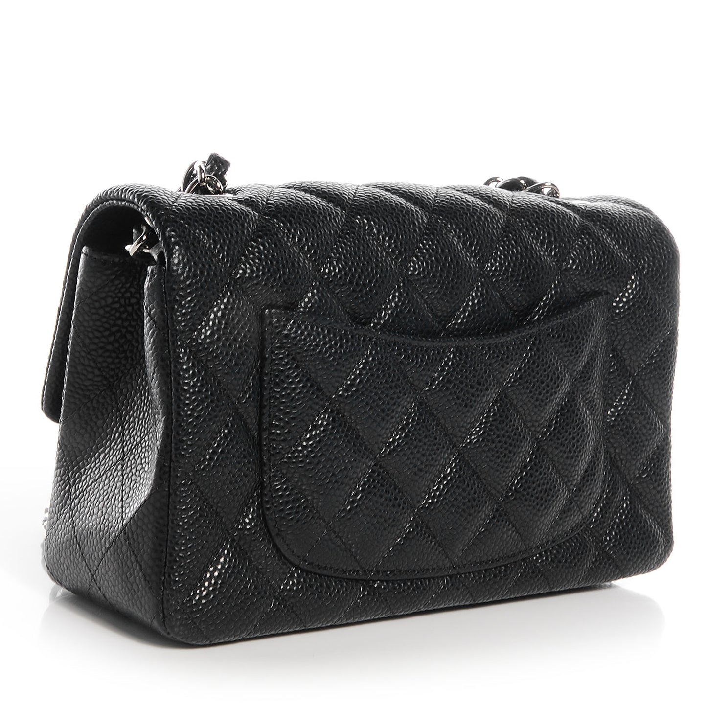 Caviar Quilted Mini Flap Bag Black