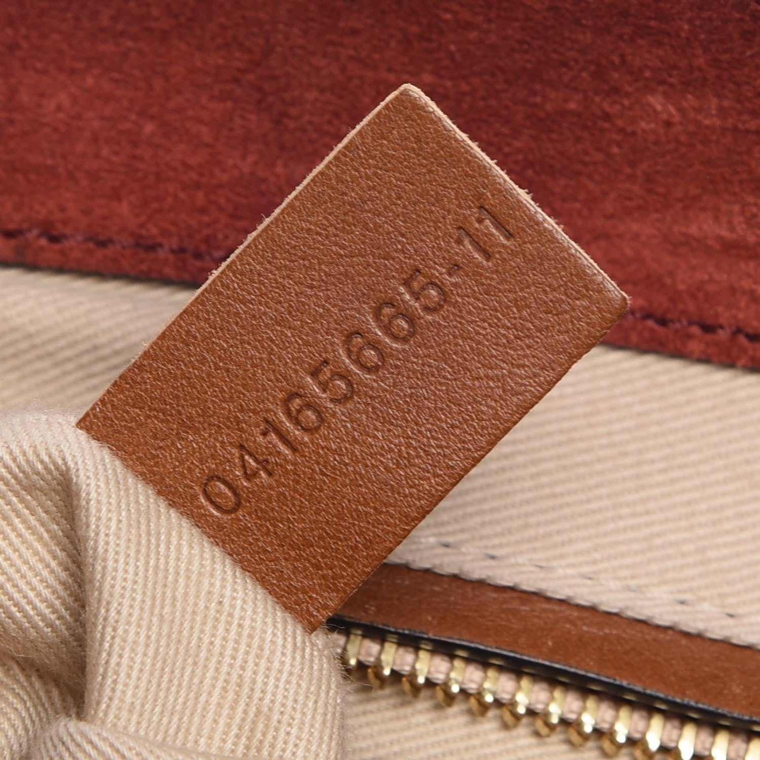 Chloe Suede Studded Small Lexa Shoulder Bag Saffron Red 6 of 19