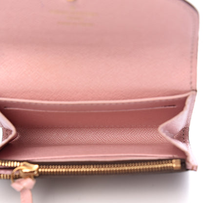 Louis Vuitton Damier Ebene Rosalie Coin Purse Rose Ballerine 5 of 7