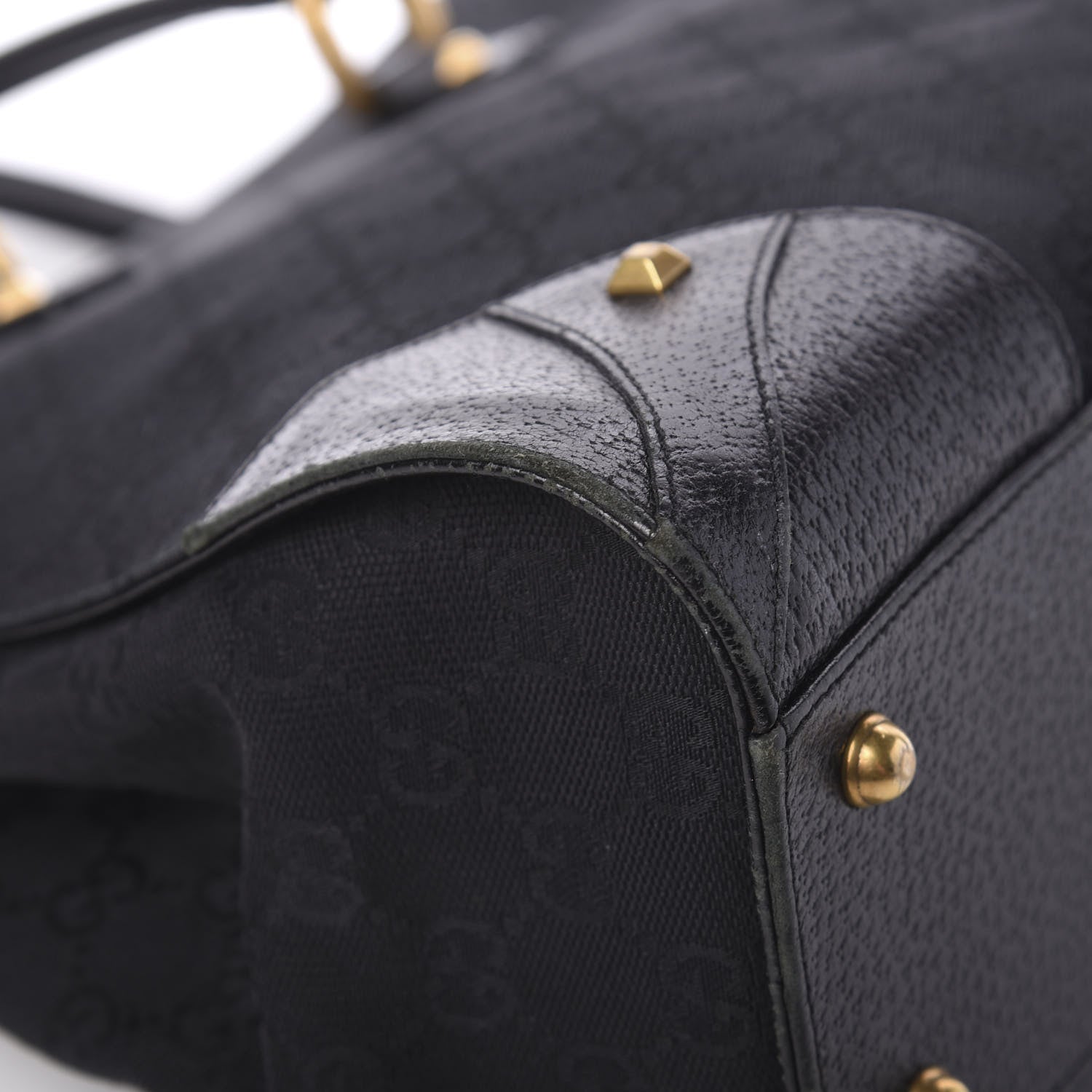 Gucci Monogram Medium Tote Black 12 of 14