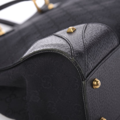 Gucci Monogram Medium Tote Black 12 of 14
