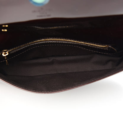 Louis Vuitton Patent Sobe Clutch Amarante 4 of 5