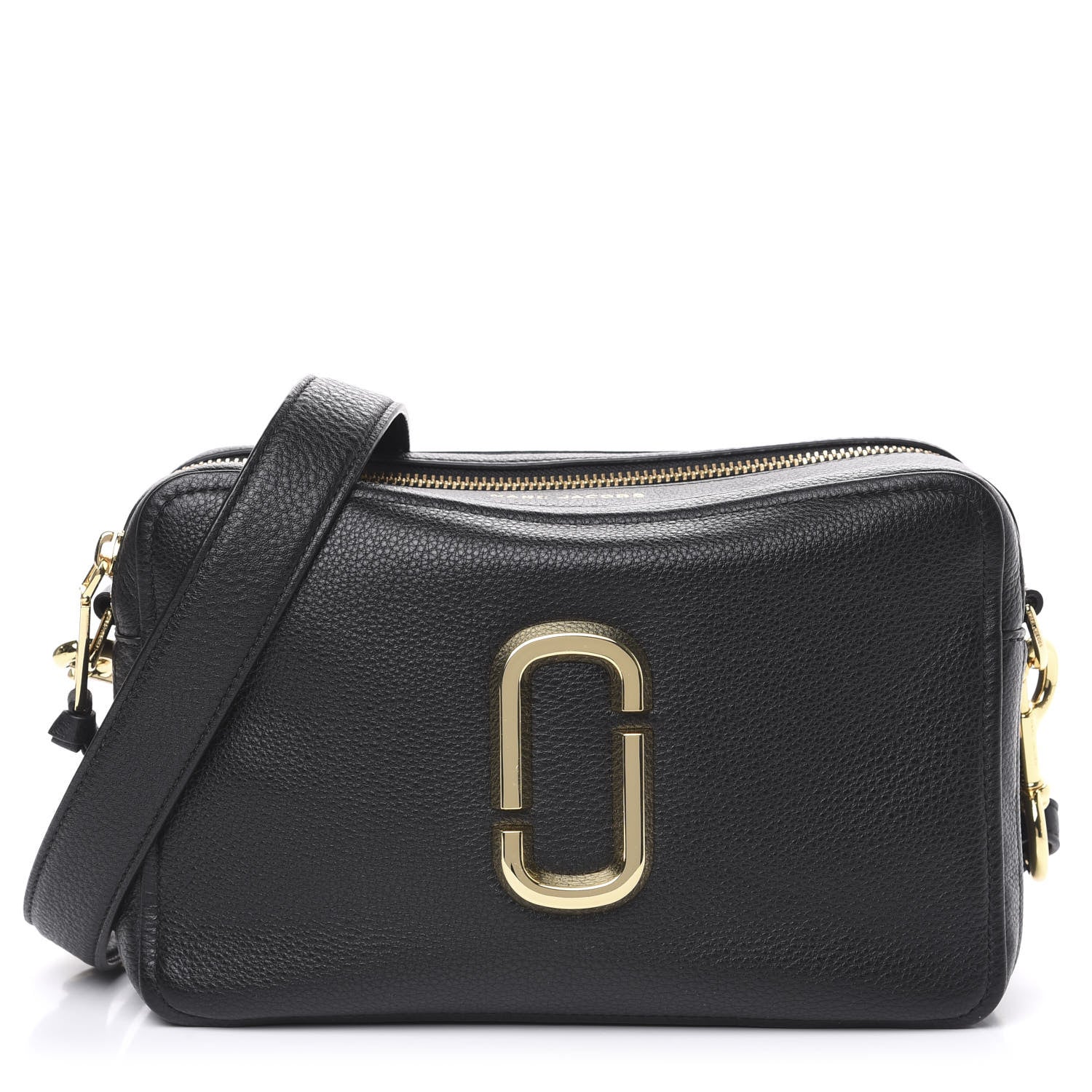 Marc Jacobs Supple Natural Grain Calfskin The Softshot 27 Bag Black 1 of 9