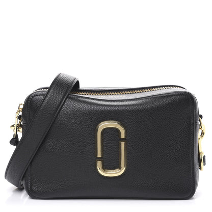 Marc Jacobs Supple Natural Grain Calfskin The Softshot 27 Bag Black 1 of 9