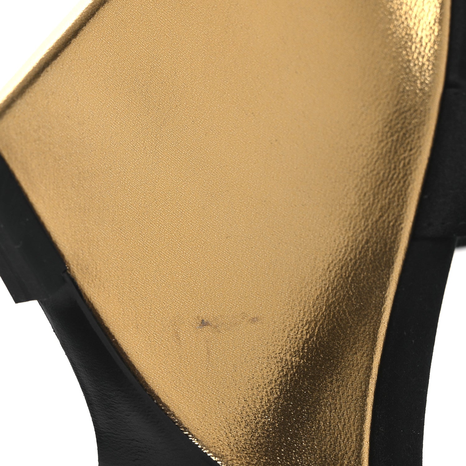 Saint Laurent Satin Salome 110 Wedge Sandals 37 Black 11 of 13
