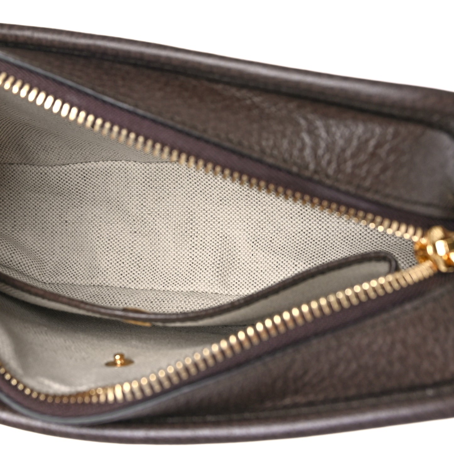 Monogram Jumbo GG Textured Dollar Calfskin Web Mini Crossbody Bag Camel Ebony New Acero