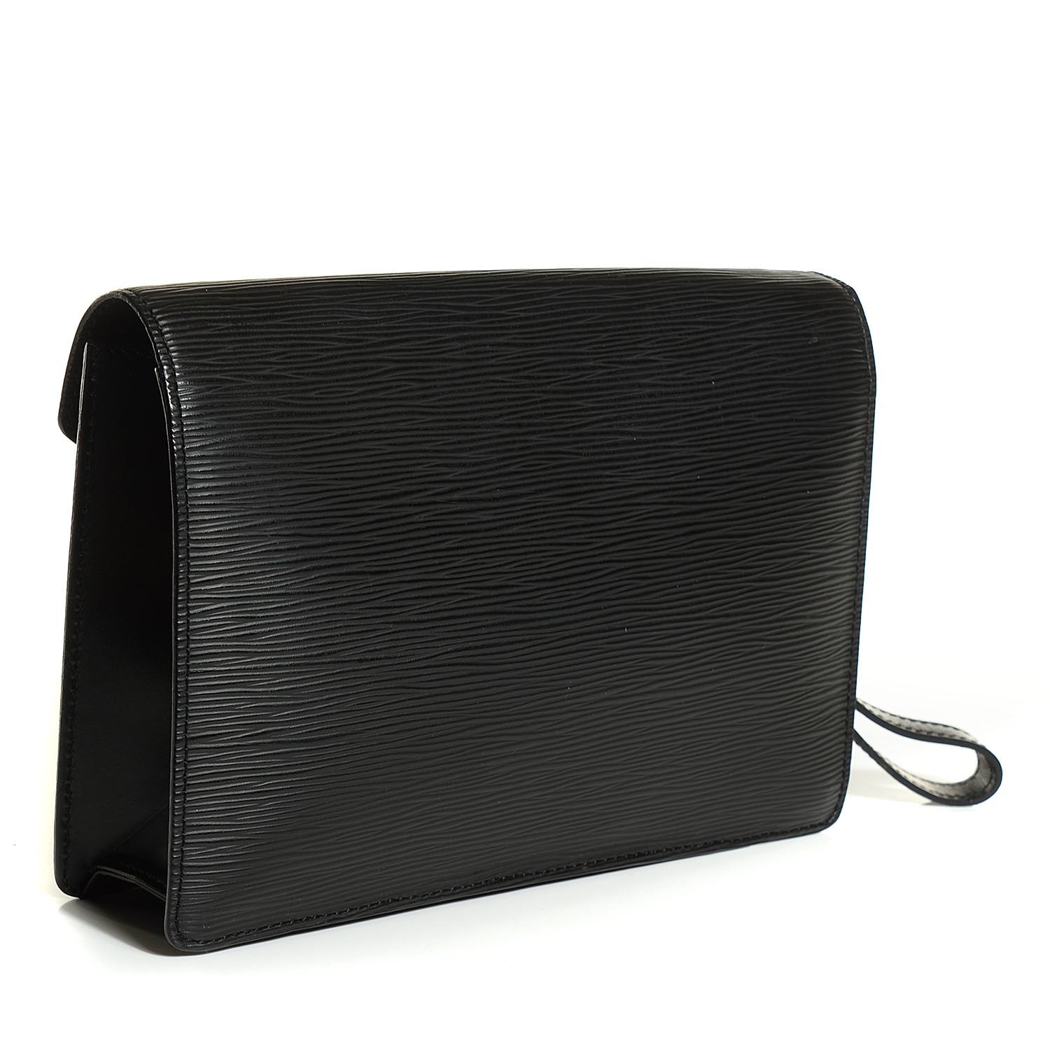 Louis Vuitton Epi Pochette Sellier Dragonne Clutch Black 3 of 7