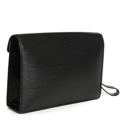Louis Vuitton Epi Pochette Sellier Dragonne Clutch Black 3 of 7