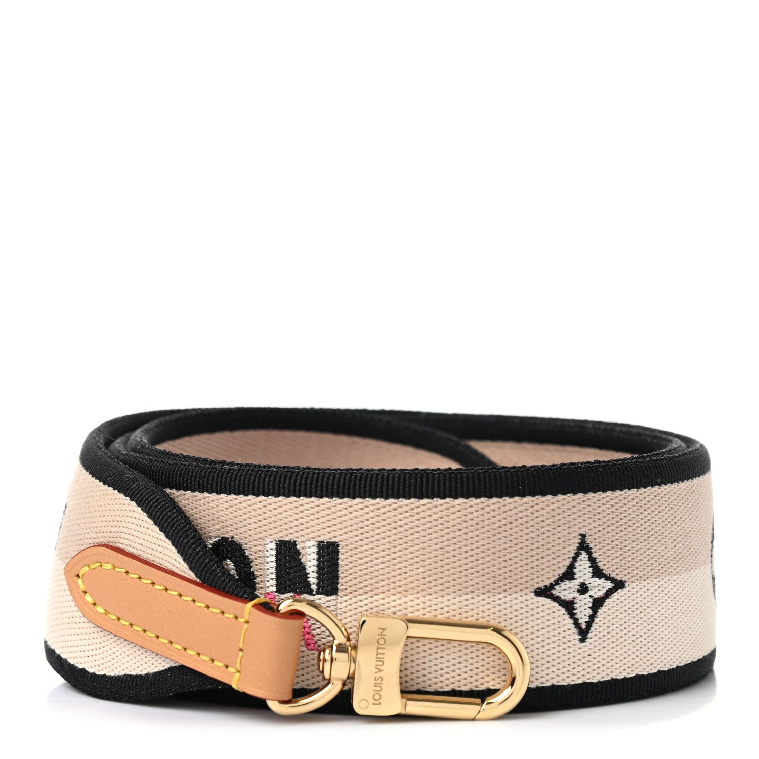 Louis Vuitton Jacquard Speedy Bandouliere 20 Shoulder Strap Black 1 of 3