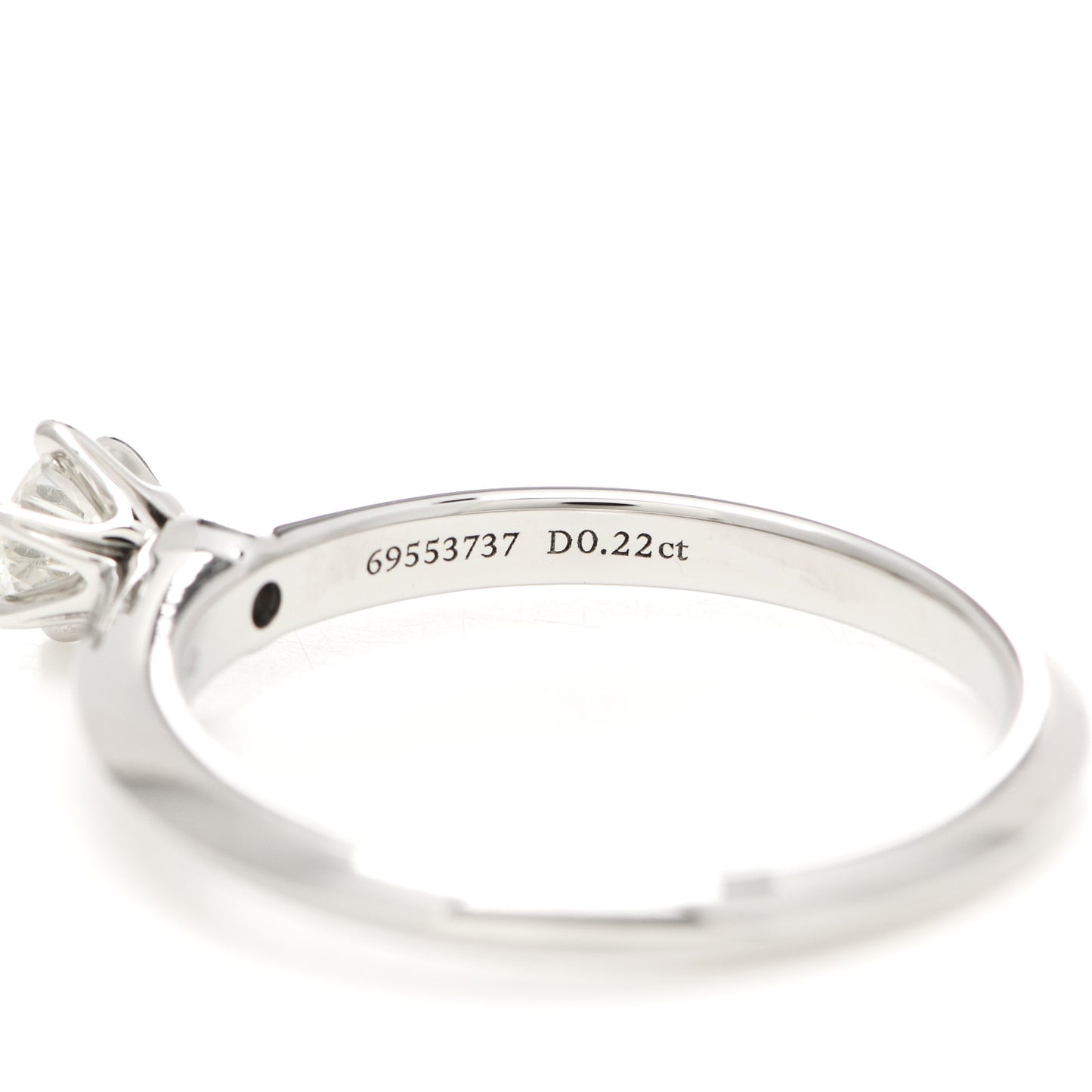 Platinum Diamond .22ct Solitaire Engagement Ring 51 5.75