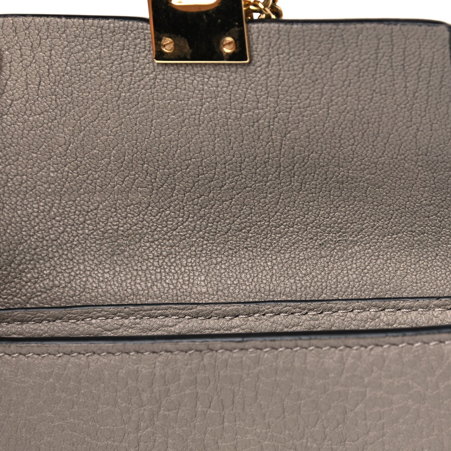 Chloe Grained Lambskin Drew Square Wallet Motty Grey 16 of 18