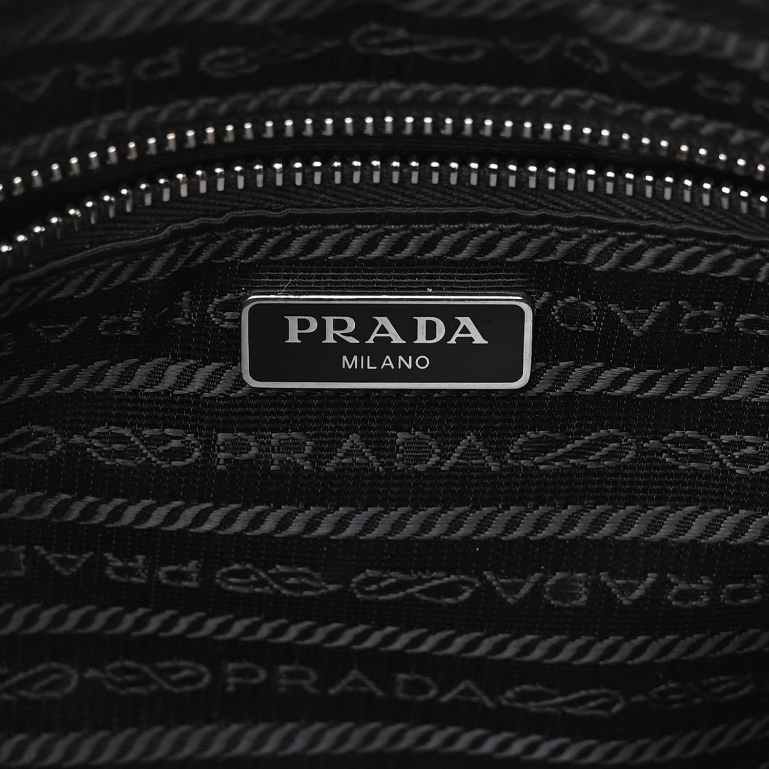Prada Nylon Tessuto Impuntu Quilted Bandoliera Crossbody Bag Black 6 of 10